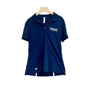Navy Adidas American Express Polo Shirt